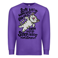 Purple soft kitty warm kitty Premium Sweatshirt - artisFamous