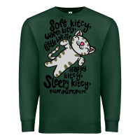 Sports Green soft kitty warm kitty Premium Sweatshirt - artisFamous