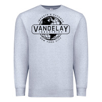 Heather Grey vandelay nyc Premium Sweatshirt - artisFamous