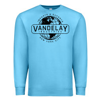 Ocean Blue vandelay nyc Premium Sweatshirt - artisFamous