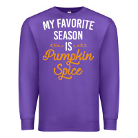 Purple my favorite season is pumpkin spice Premium Sweatshirt - artisFamous