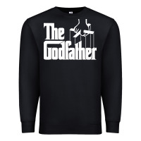 Black the godfather original white title Premium Sweatshirt - artisFamous
