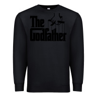 Black the godfather original white title Premium Sweatshirt - artisFamous