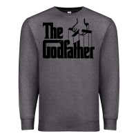 Charcoal Heather the godfather original white title Premium Sweatshirt - artisFamous