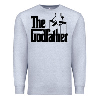 Heather Grey the godfather original white title Premium Sweatshirt - artisFamous