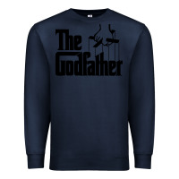 Navy the godfather original white title Premium Sweatshirt - artisFamous