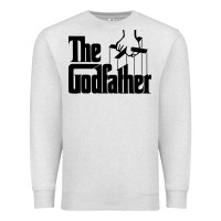 Oatmeal Heather the godfather original white title Premium Sweatshirt - artisFamous