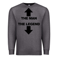 Charcoal Heather the man the legend funny adult humor Premium Sweatshirt - artisFamous
