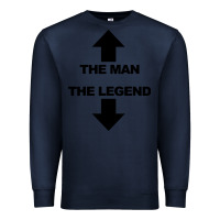 Navy the man the legend funny adult humor Premium Sweatshirt - artisFamous