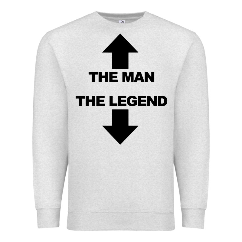 The Man The Legend Funny Adult Humor Premium Sweatshirt by artisFamous | Teevron