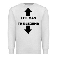 Oatmeal Heather the man the legend funny adult humor Premium Sweatshirt - artisFamous