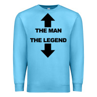 Ocean Blue the man the legend funny adult humor Premium Sweatshirt - artisFamous