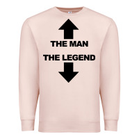 Pale Pink the man the legend funny adult humor Premium Sweatshirt - artisFamous