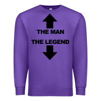 Purple the man the legend funny adult humor Premium Sweatshirt - artisFamous