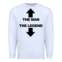 White the man the legend funny adult humor Premium Sweatshirt - artisFamous