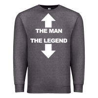 Charcoal Heather the man the legend funny adult humor Premium Sweatshirt - artisFamous