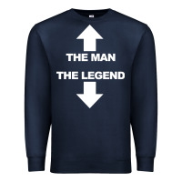 Navy the man the legend funny adult humor Premium Sweatshirt - artisFamous