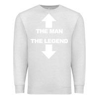 Oatmeal Heather the man the legend funny adult humor Premium Sweatshirt - artisFamous