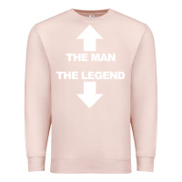 Pale Pink the man the legend funny adult humor Premium Sweatshirt - artisFamous