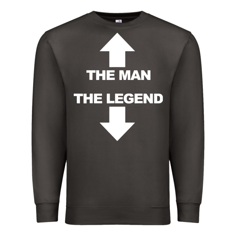 The Man The Legend Funny Adult Humor Premium Sweatshirt by artisFamous | Teevron