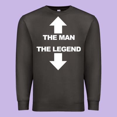 The Man The Legend Funny Adult Humor Premium Sweatshirt Designed By Artisfamous