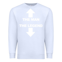 White the man the legend funny adult humor Premium Sweatshirt - artisFamous