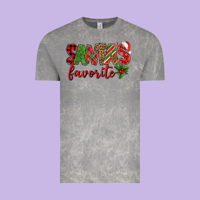Santa's Favorite Vintage Tee Designed By Bundleandbundleshop