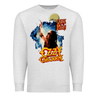 Oatmeal Heather bark at the moon Premium Sweatshirt - artisFamous