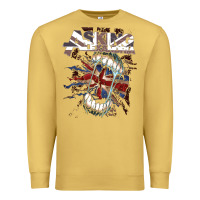 Antique Gold asking alexandria flag Premium Sweatshirt - artisFamous