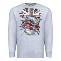 Heather Grey asking alexandria flag Premium Sweatshirt - artisFamous