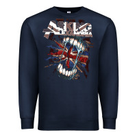 Navy asking alexandria flag Premium Sweatshirt - artisFamous