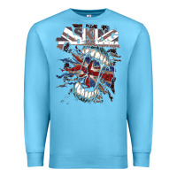 Ocean Blue asking alexandria flag Premium Sweatshirt - artisFamous