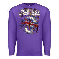Purple asking alexandria flag Premium Sweatshirt - artisFamous