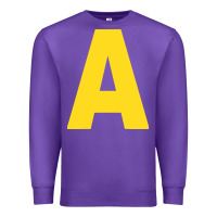 Purple letter a chipmunk christmas Premium Sweatshirt - artisFamous