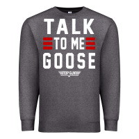 Charcoal Heather top gun talk to me goose distressed Premium Sweatshirt - artisFamous