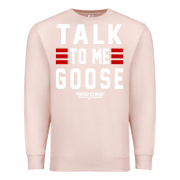 Pale Pink top gun talk to me goose distressed Premium Sweatshirt - artisFamous
