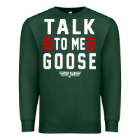 Top Gun Talk To Me Goose Distressed Premium Sweatshirt | Teevron