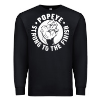 Black strong to the finish Premium Sweatshirt - artisFamous