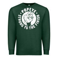 Sports Green strong to the finish Premium Sweatshirt - artisFamous