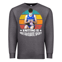 Charcoal Heather tom daley knitting is my favourite sport  3 Premium Sweatshirt - artisFamous