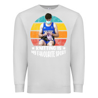 Dove Grey tom daley knitting is my favourite sport  3 Premium Sweatshirt - artisFamous