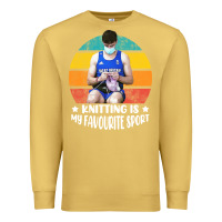 Antique Gold tom daley knitting is my favourite sport  3 Premium Sweatshirt - artisFamous