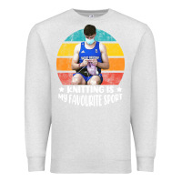Oatmeal Heather tom daley knitting is my favourite sport  3 Premium Sweatshirt - artisFamous