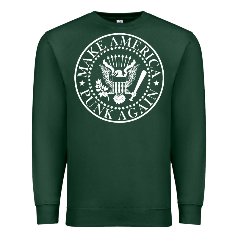 Funny Make America Punk Again Vintage Rock Seal Premium Sweatshirt by artisFamous | Teevron