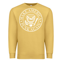 Antique Gold funny make america punk again vintage rock seal Premium Sweatshirt - artisFamous