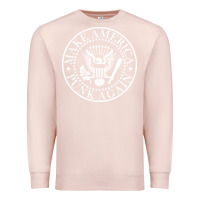 Pale Pink funny make america punk again vintage rock seal Premium Sweatshirt - artisFamous