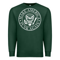 Funny Make America Punk Again Vintage Rock Seal Premium Sweatshirt | Teevron