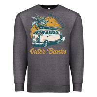 Charcoal Heather outer banks pogue life. Premium Sweatshirt - artisFamous