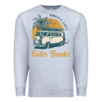 Heather Grey outer banks pogue life. Premium Sweatshirt - artisFamous