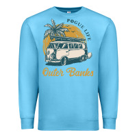 Ocean Blue outer banks pogue life. Premium Sweatshirt - artisFamous